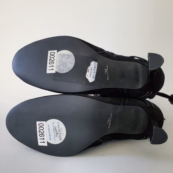 Lisa Vicky Black Suede Delissa Booties - Picture 8 of 9